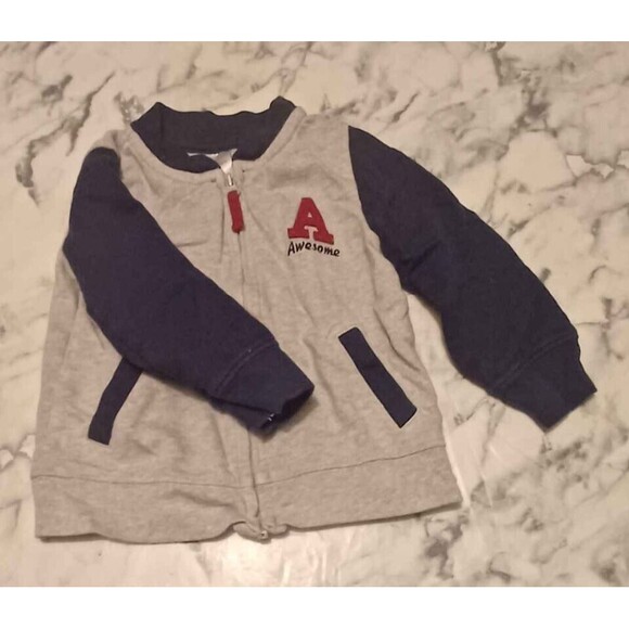 Simple Joys Light Jacket 12M Unisex Gray Blue "Awesome" - Picture 1 of 4
